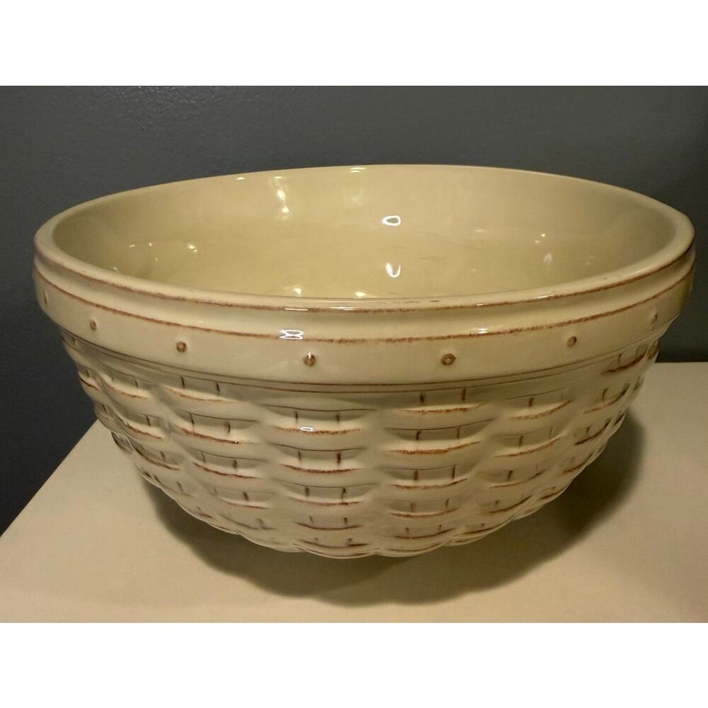 Longaberger Pottery Woven Tradition 9" Bowl